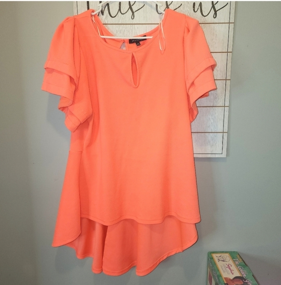 Boutique 2x neon orange high low top